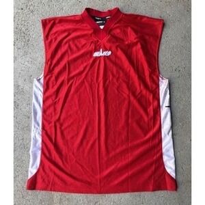 Vintage And1 Basketball Jersey Tank Top Red White Mesh Mens Large Y2K Streetball
